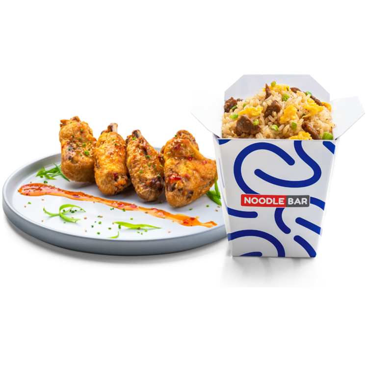 Εικόνα για COMBO CHINESE RICE +CHICKEN WINGS